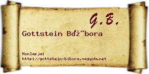 Gottstein Bíbora névjegykártya